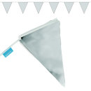 Wimpelkette 10 m Silber